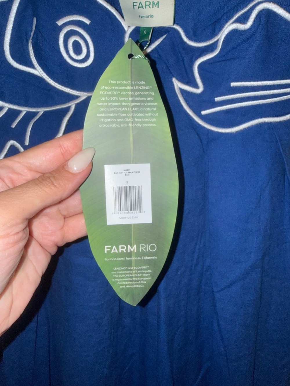 Farm Rio Iconic Fish Dress - Picture 5 of 6
